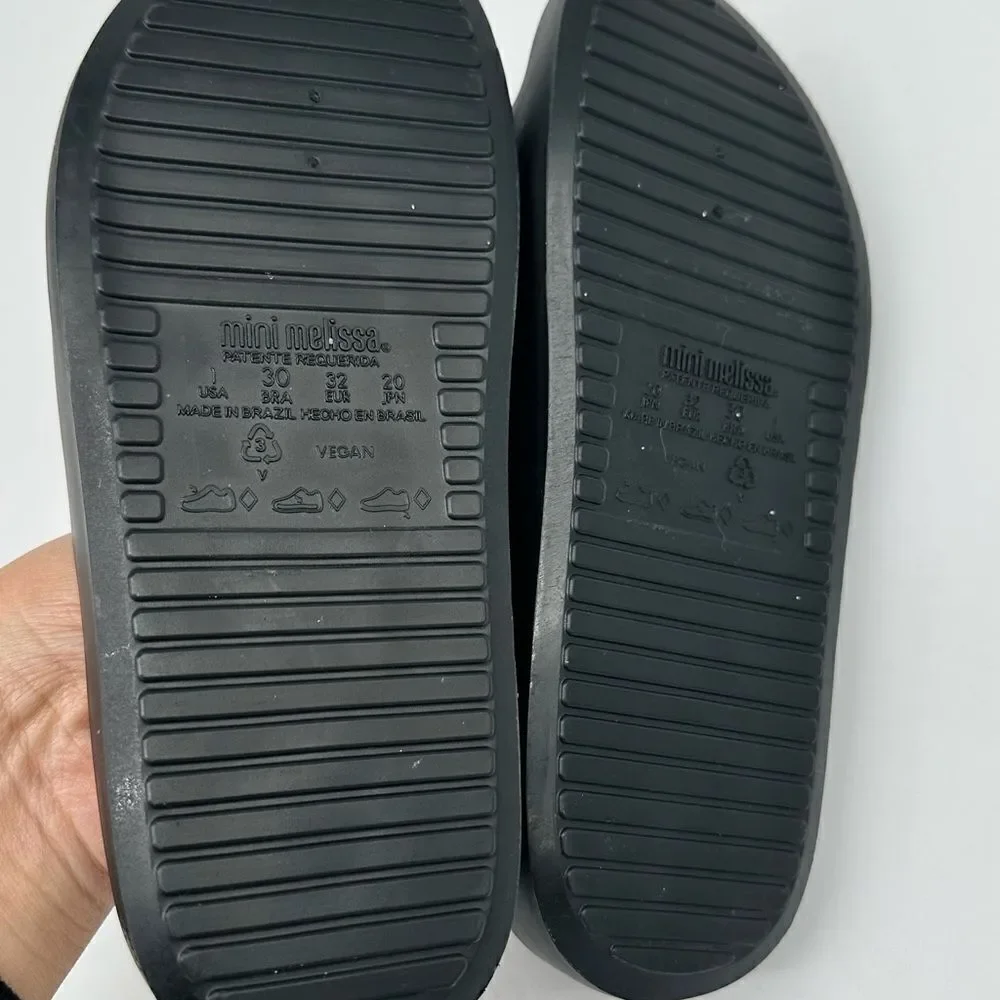 Mini Melissa Cloud Slide Kids - Black